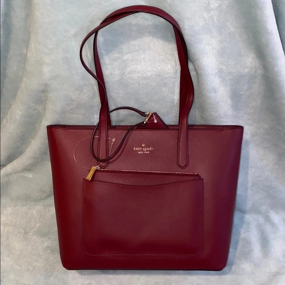 🤩BEAUTIFUL KATE SPADE ♠️ Staci pvc large tote set - Picture 3 of 16